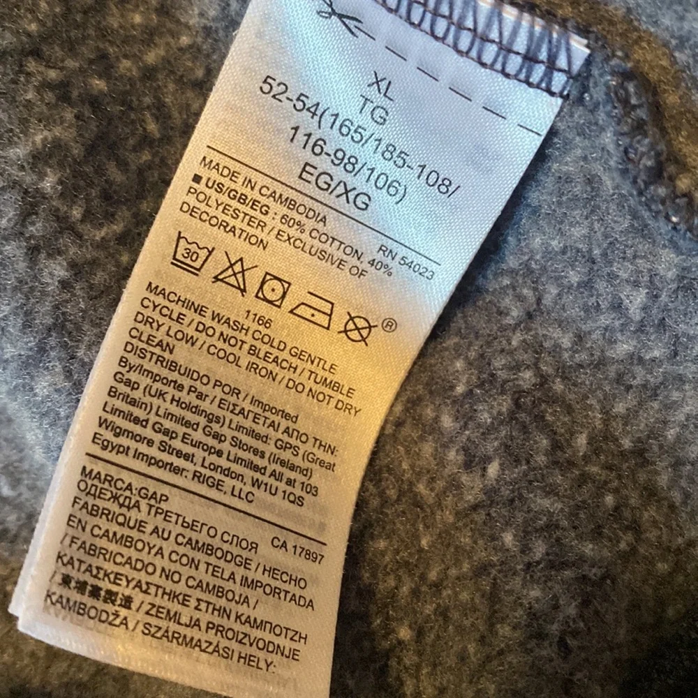 Gap Navy Full Zip - Picture 4 of 5